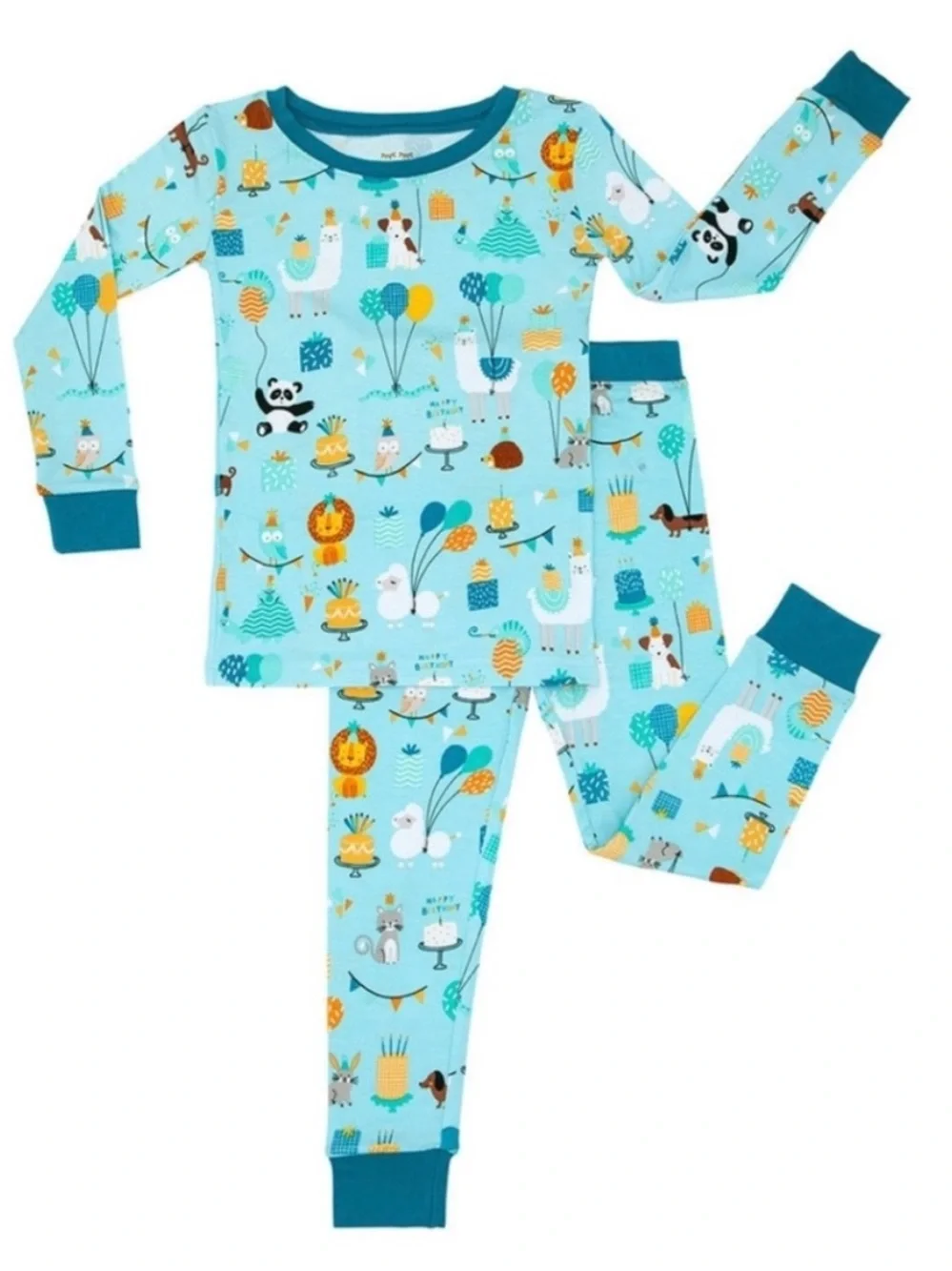 Little sleepies blue party animals size 18-24